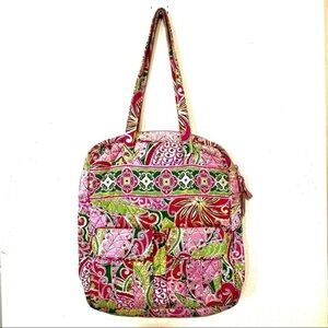 VERA BRADLEY tall TOTE pinwheel pink handbag